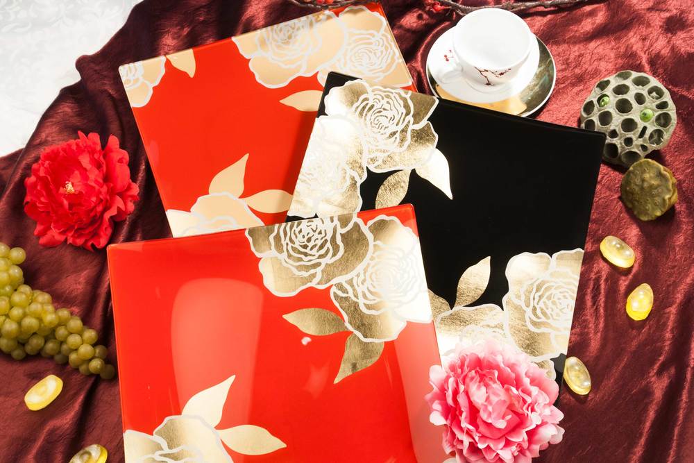 Printing with gold foil