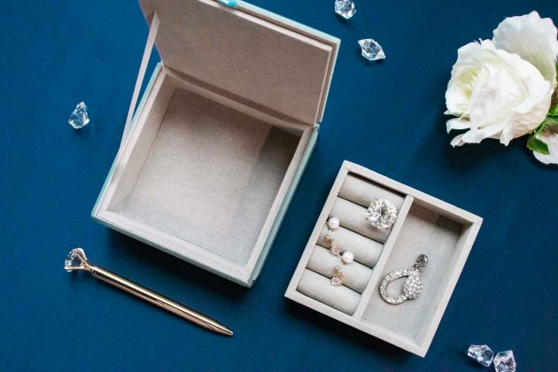 【推薦禮盒】Sky Garden 玻璃珠寶飾品收納盒-單入